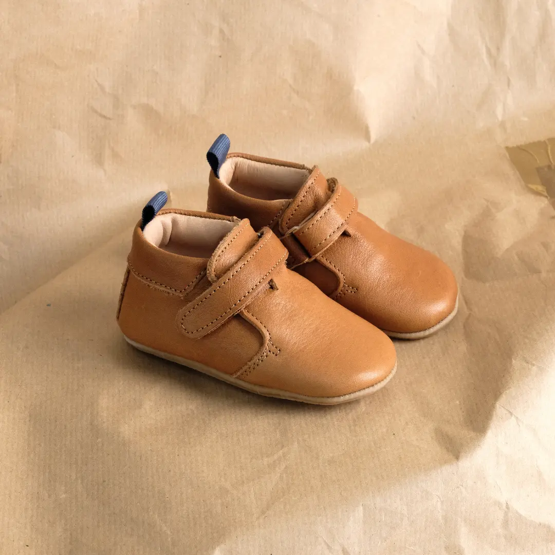 Chaussons cuir souple