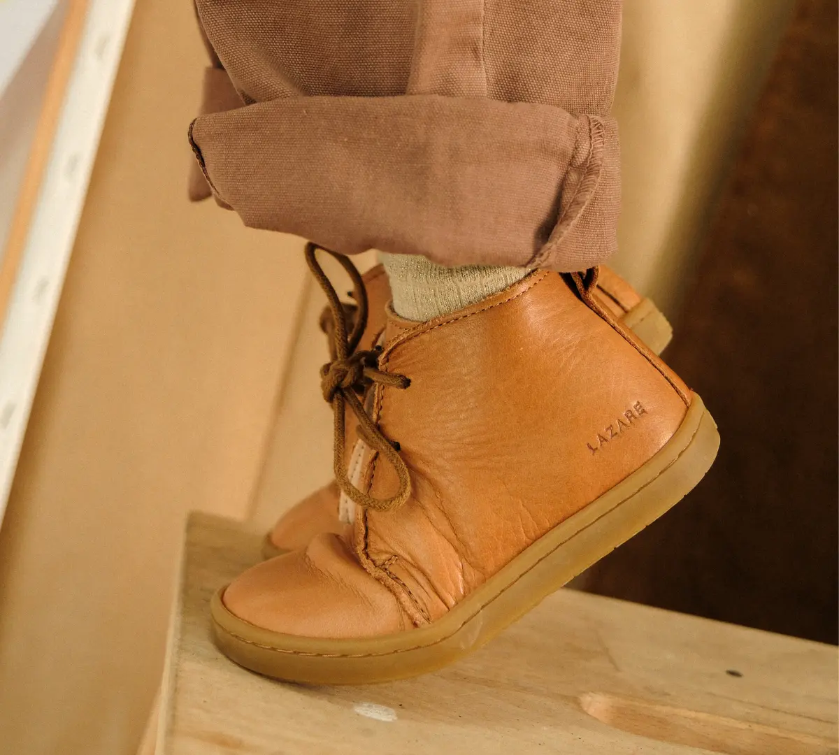 Chaussures en cuir souple Raoul Marron